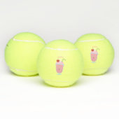 Cute aardbery ice crème sundae cartoon tennisballen (Multi)
