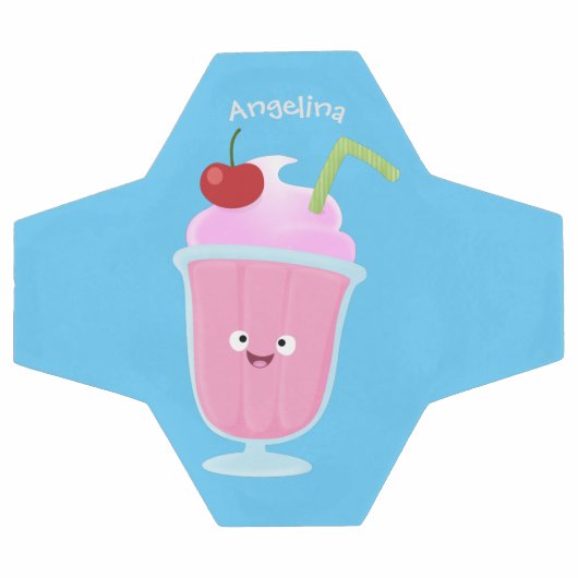 Cute aardbery ice crème sundae cartoon voetbal (Enkel)