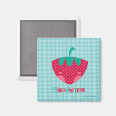 Cute aardbery magneet (Voorkant / Achterkant)