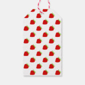Cute aardbery Pattern Birthday Gift Labels Cadeaulabel (Achterkant)