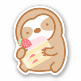 Cute aardbery Shortcake-sleuf Sticker