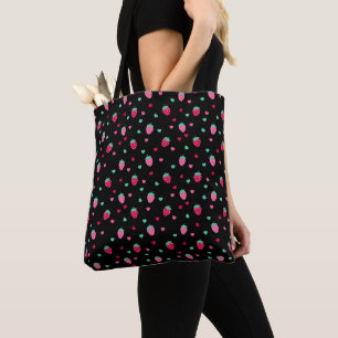 Cute aardbery tote bag