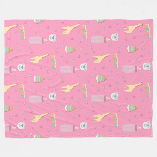Cute AB Blanket | Baby4Levensduur | ABDL Blanket L Fleece Deken (Voorkant (Horizontaal))
