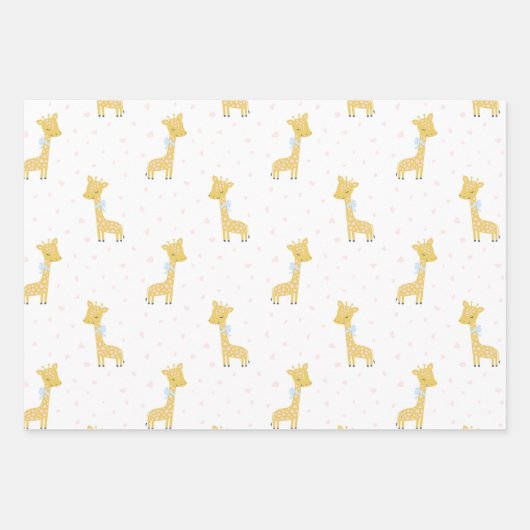 Cute ABC Alphabet Pattern Pastel Baby shower Inpakpapier Vel (Voorkant 2)