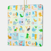 Cute ABC Animal Alphabet Pattern Name Keramisch Ornament (Links)
