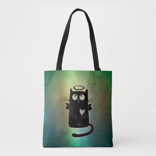 Cute absoluut Innocent Angel Cat Tote Bag (Voorkant)