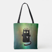 Cute absoluut Innocent Angel Cat Tote Bag (Achterkant)
