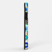 Cute Abstract Circles Patroon | Blauwe Limoen Aqua Case-Mate iPhone Case (Achterkant/rechts)