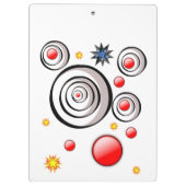Cute Abstract Colorful Clipboard  Klembord (Achterkant)
