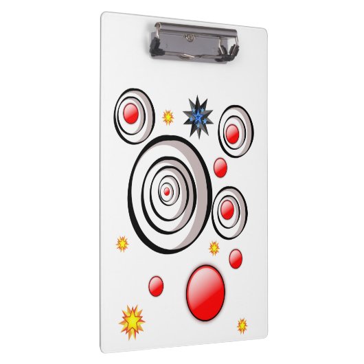 Cute Abstract Colorful Clipboard  Klembord (Rechts)