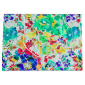 Cute abstract florale patroon large cadeautasje (Voorkant)