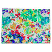 Cute abstract florale patroon large cadeautasje (Achterkant)