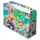 Cute abstract florale patroon large cadeautasje (Achterkant Gekanteld)