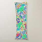 Cute abstract florale patroon lichaamskussen (Voorkant Verticaal)