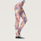 Cute Abstract Purple And Pink Camouflage Pattern. Leggings (Rechts)