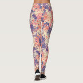 Cute Abstract Purple And Pink Camouflage Pattern. Leggings (Achterkant)