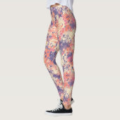 Cute Abstract Purple And Pink Camouflage Pattern. Leggings (Links)