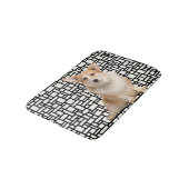 Cute Abstracte Corgi Badmat (Gekanteld)