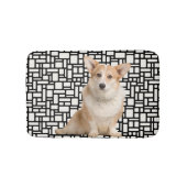 Cute Abstracte Corgi Badmat (Voorkant)
