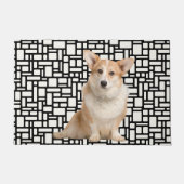 Cute Abstracte Corgi Deurmat (Voorkant)