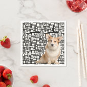 Cute Abstracte Corgi Servet (Insitu)