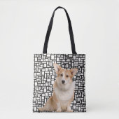 Cute Abstracte Corgi Tote Bag (Voorkant)