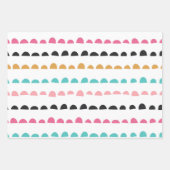 Cute Abstracte Doodle Strepen Stenen Inpakpapier Vel (Voorkant 3)