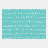 Cute Abstracte Doodle Strepen Stenen Inpakpapier Vel (Voorkant 2)