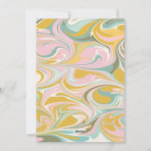 Cute Abstracte marmer Pink Gold Photo Feestdagenkaart (Achterkant)