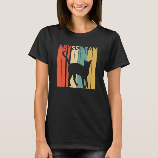 Cute Abyssinian Cat T-shirt (Voorkant)