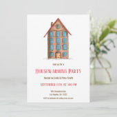 Cute Acompartiment Building New Home Housewarming Kaart (Staand voorkant)