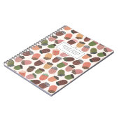 Cute Acorn Girl Birthday roze Notitieboek (Linkerzijde)