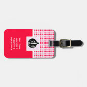 Cute Acoustic Guitar Bagagelabel (Voorkant horizontaal)