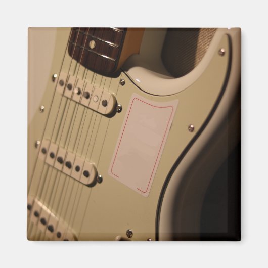 Cute Acoustic Guitar Magneet (Voorkant)
