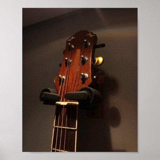 Cute Acoustic Guitar Poster (Voorkant)
