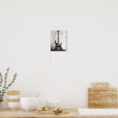 Cute Acoustic Guitar Poster (Keuken)