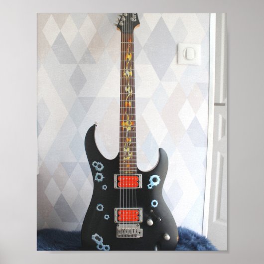Cute Acoustic Guitar Poster (Voorkant)