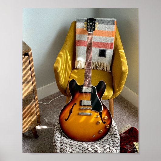 Cute Acoustic Guitar Poster (Voorkant)