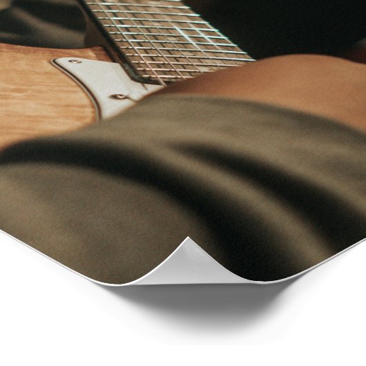 Cute Acoustic Guitar Poster (Hoek)