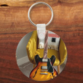 Cute Acoustic Guitar Sleutelhanger (Voorkant)