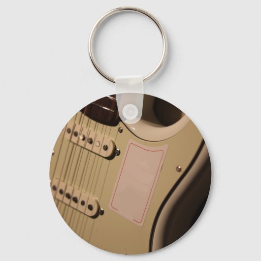 Cute Acoustic Guitar Sleutelhanger (Voorkant)