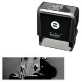 Cute Acoustic Guitar Zelfinktende Stempel (In situ)