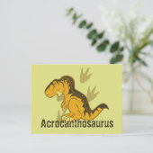 Cute Acrocanthosaurus Briefkaart (Staand voorkant)