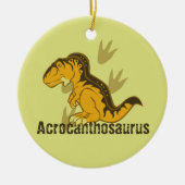 Cute Acrocanthosaurus Keramisch Ornament (Voorkant)