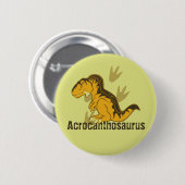 Cute Acrocanthosaurus Ronde Button 5,7 Cm (Voorkant /achterkant)
