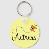 Cute Actress Butterfly Logo Gift Sleutelhanger (Voorkant)