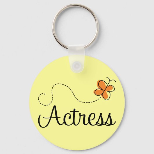 Cute Actress Butterfly Logo Gift Sleutelhanger (Voorkant)