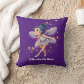Cute add name Fantasy Fairy decor Sierkussen (Deken)