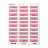 Cute Address or Thank You Label Stickers (Full Sheet)