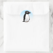 Cute Adelie Penguin Ronde Sticker (Tas)